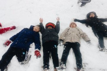 Çocukların Kar Sevinci