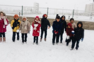 Çocukların Kar Sevinci