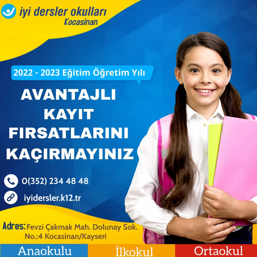 2022-2023 Eğitim-öğretim Yılı Erken Kayıt Avantajı | Kayseri Koca...